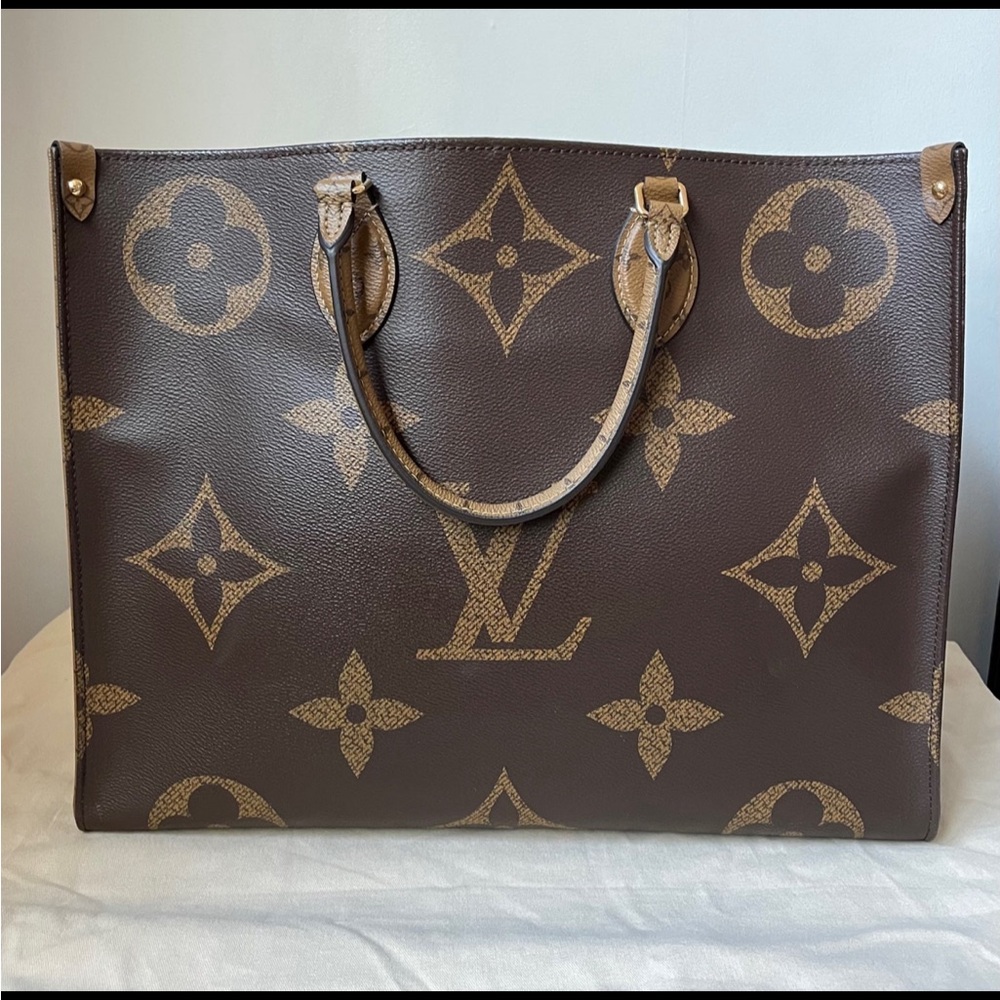 Authentic Louis Vuitton Dark Brown Monogram Tote
